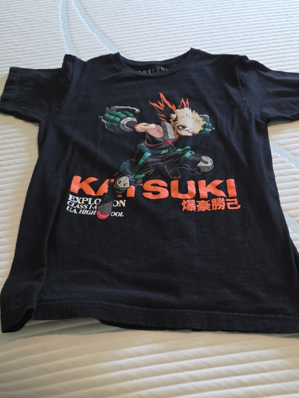 Kids Black Katsuki Graphic Short Sleeve Tee by